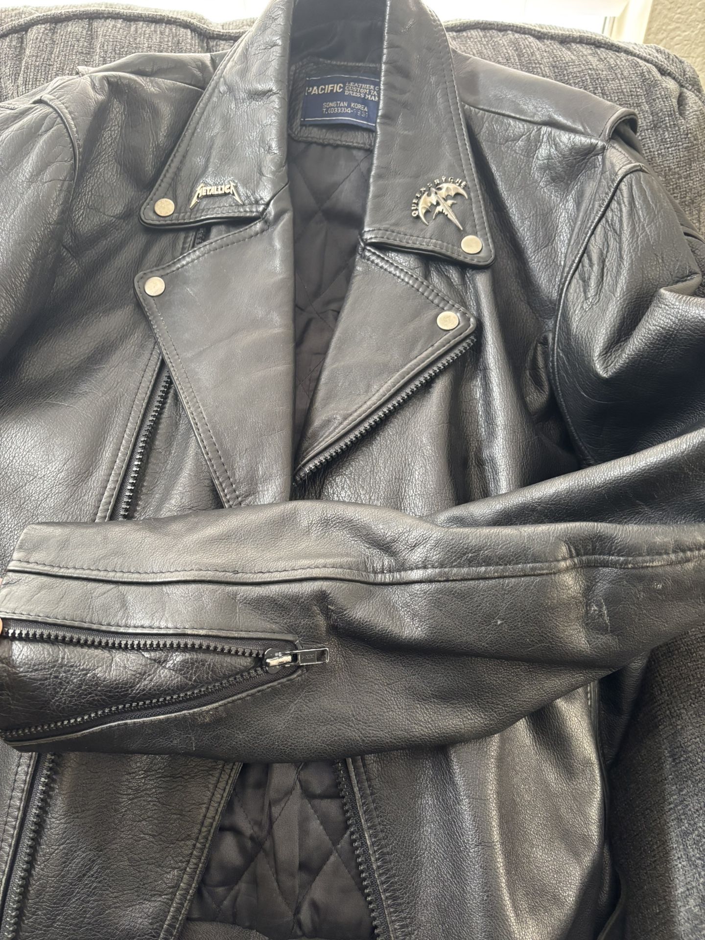 Vintage Leather Motorcycle Jacket