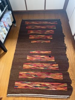 Handwoven Kilim Rug With Artistic Design