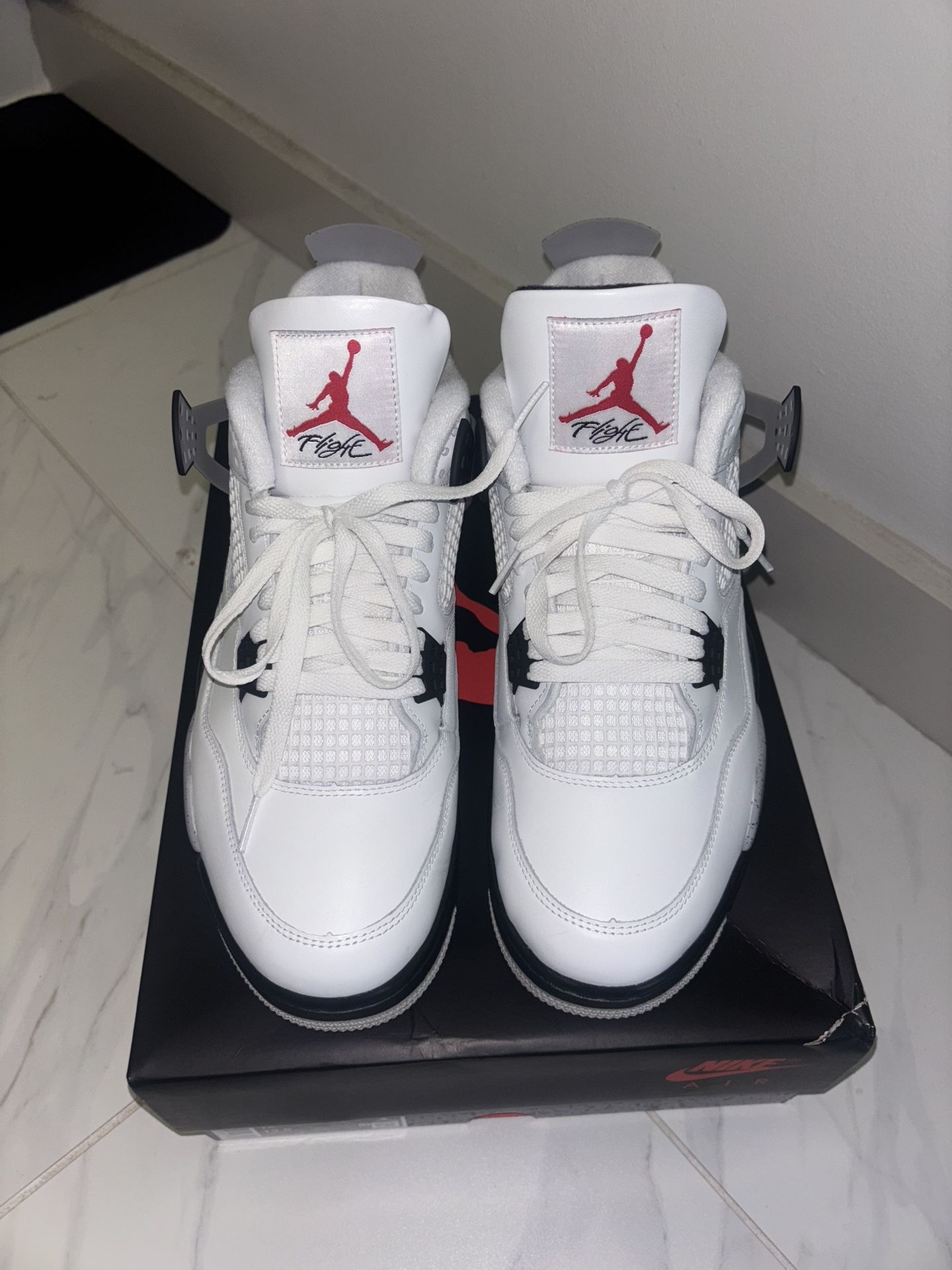 Jordan 4s “White Cement” Size 12