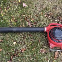 Red Homelite Gas Leaf Blower.