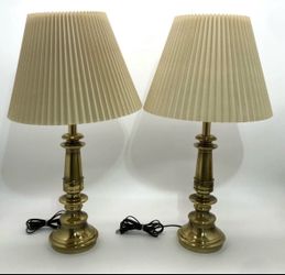 Two Stiffel Brass Lamps - Vintage- Brand New Condition Never Been Used