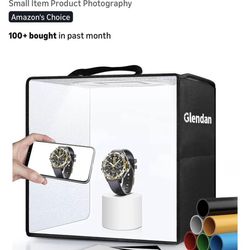 Photography, 10"x10" Photo Box with 88 High Color Rendering Index LED Lights