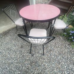 Vintage Mid Century Table and Chairs 
