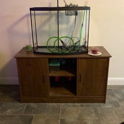 36 or 37 Gallon Top Fin Bowfront Fish Tank and Stand