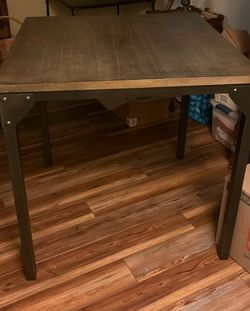 Wood and Metal High Table