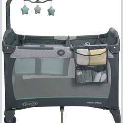 Graco Pack and Play Change 'n Carry Playard | Includes Portable Changing Pad, Manor, 40x28.5x29 Inch (Pack of 1