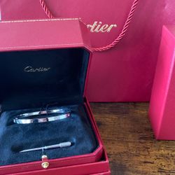 Cartier Silver Love Bracelet 