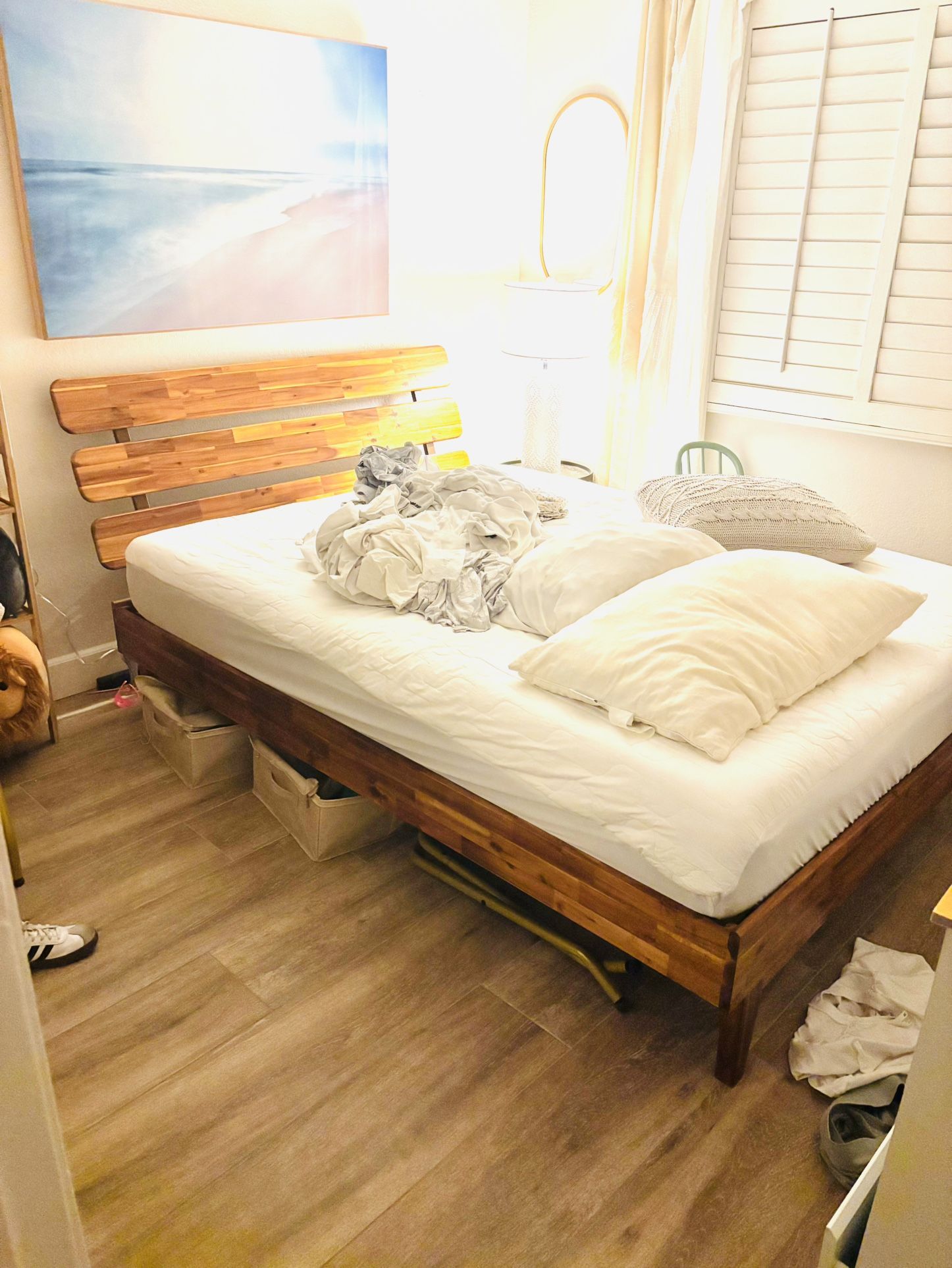 Queen Bed frame and Headboard
