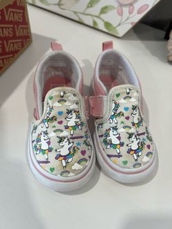 Pink Unicorn Vans Toddler size 8 1/2 C