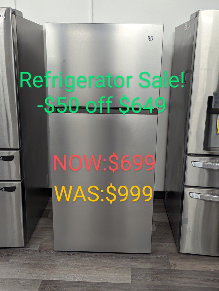18cu Top Freezer Refrigerator with LED Lighting and Multi-Air Flow 
