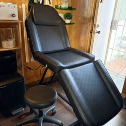 Massage Table With Chair.
