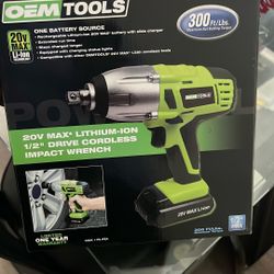 1/2” Drive Cordless Impact Wrench 