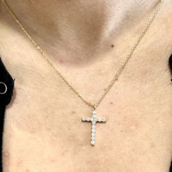 Gold Cross Necklace 