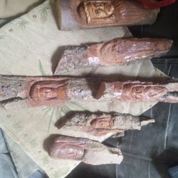 One Of a Kind Indian Hand Carved  Only , $30each or $100 For Alll