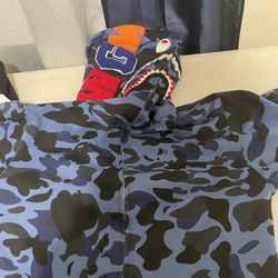 Navy Bape Hoodie