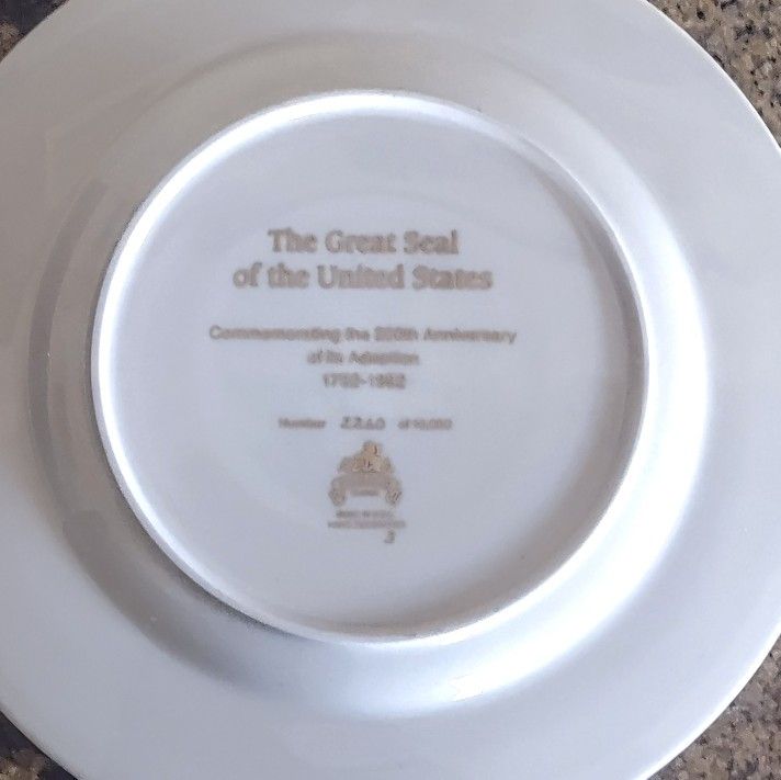 The Great Seal of The United States Commemorative Plate by Pickard