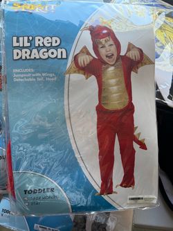 Lil' Red Dragon Toddler Halloween Costume