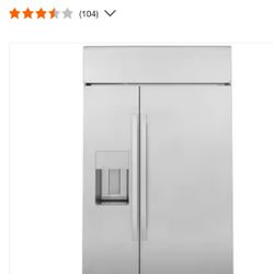 Smart Fridge  Stainless Steel Large General Electric Profile Fridge  Side By Side Double Door 