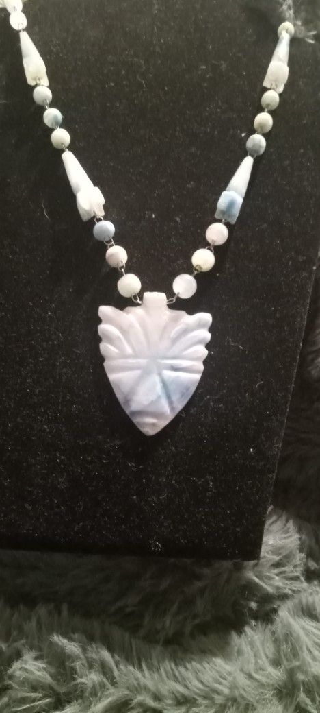 Turquoise Carved Necklace