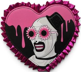 Terrifier My Heart Belongs To Art The Clown Purse Bag Wristlet NEW W/TAGS Officially Licensed Halloween Horror (PRICE IS FIRM) Universal Horror Nights