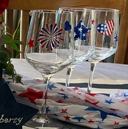 Patriotic unbreakable acrylic glasses ready for 4th of July Celebrations!