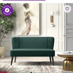 Green Velvet Loveseat