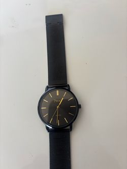 Prema Quartz Watch Black Mesh Band