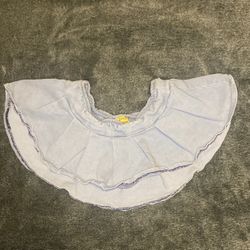 Pleated Denim Mini Skirt