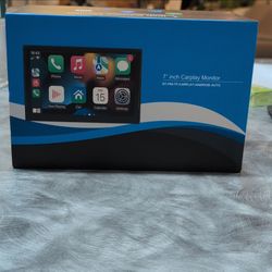 7 in CarPlay Portable Monitor Car Player Wired Backup Camera and Monitor Kit