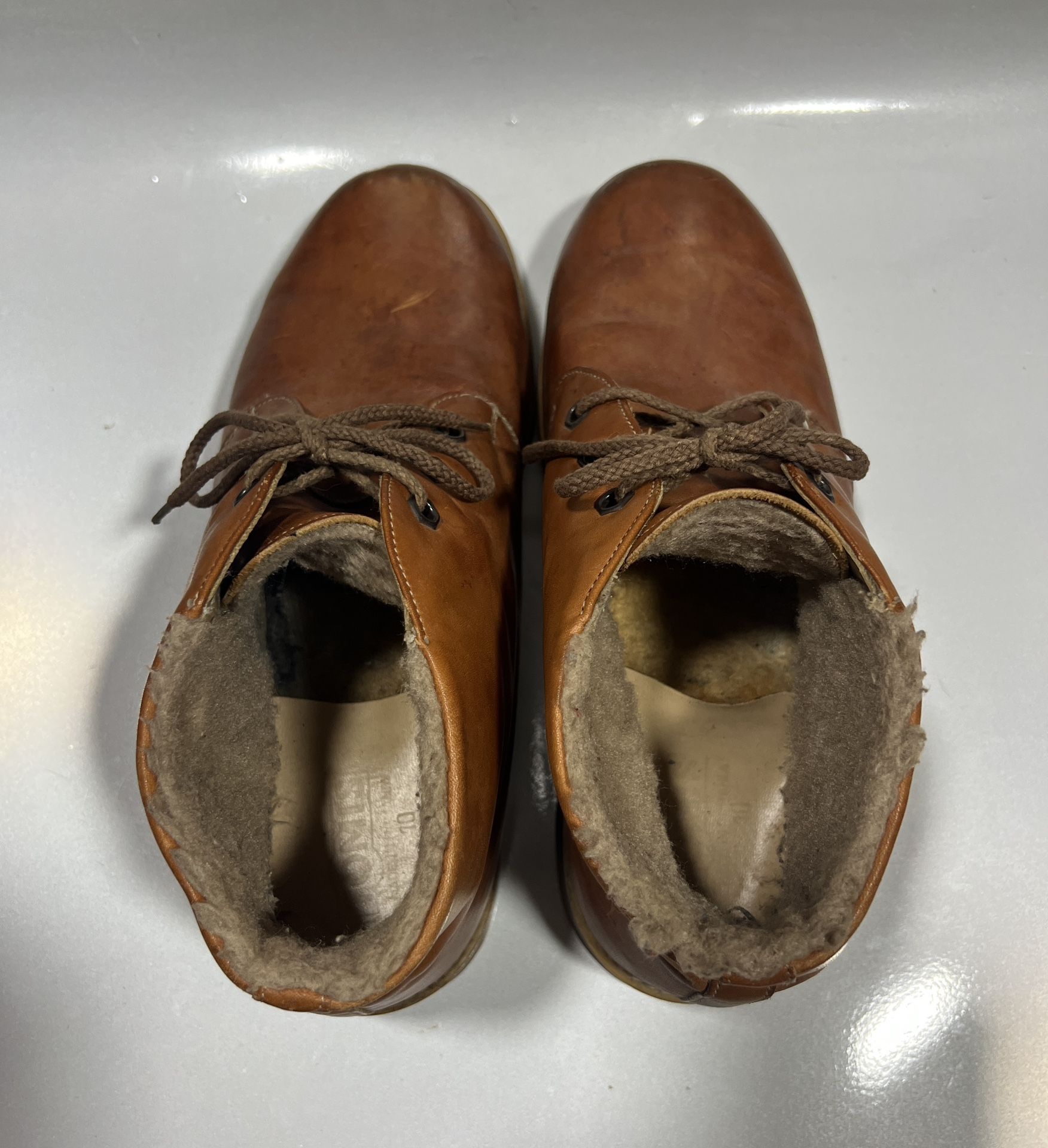 Tomis Chukka Ankle Boots Mens Size 10 Brown Leather Lace Up Romania Tomis Chukka Ankle Boots Mens Size 10 Brown Leather Lace Up  main image 4