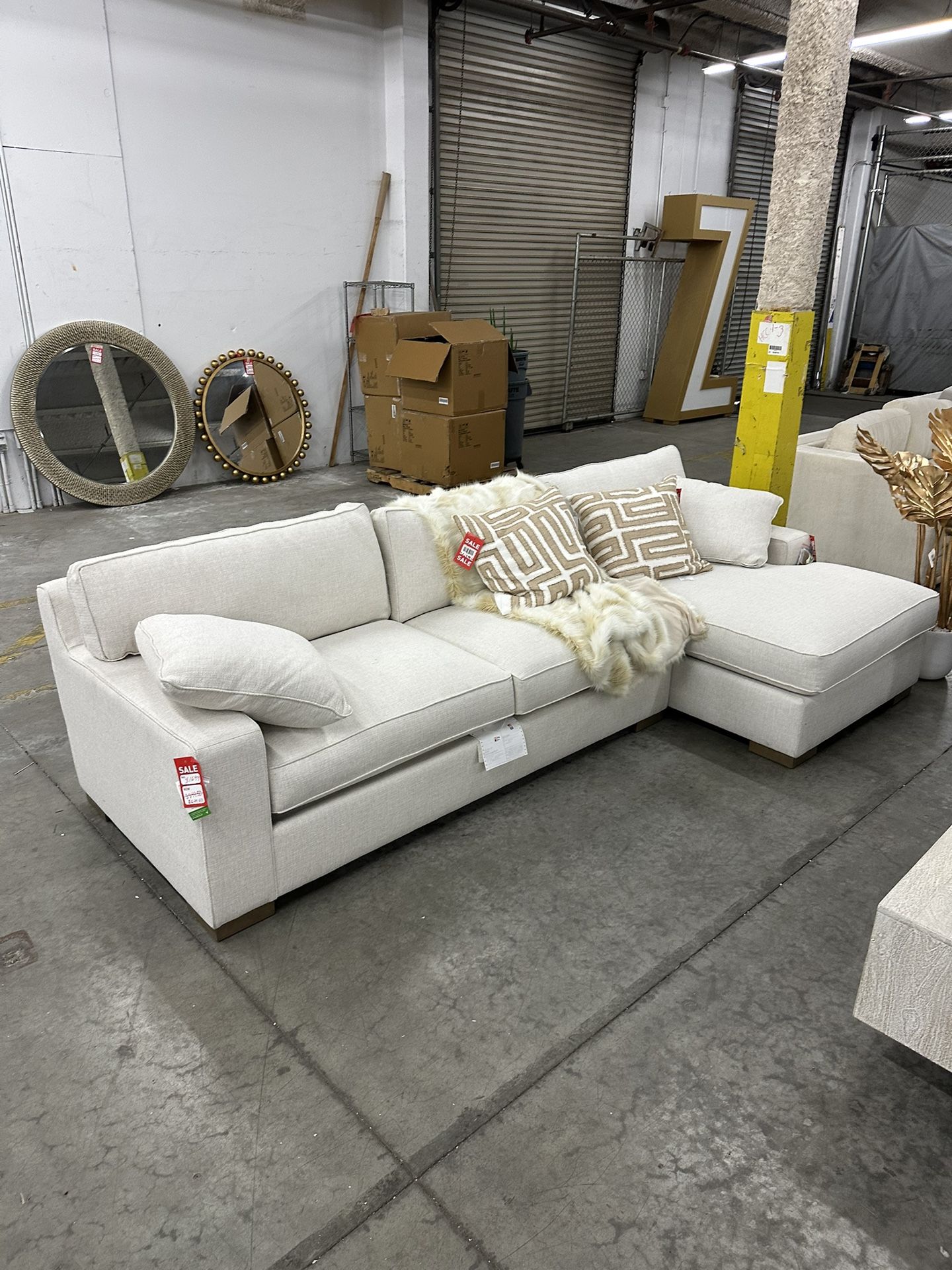 Zgallerie Stella Chaise Sectional - 2 PC