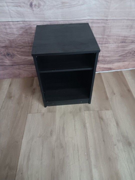 Mainstays Ardent Open Shelf Nightstand, Black