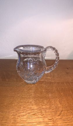 New Gorham Crystal Creamer