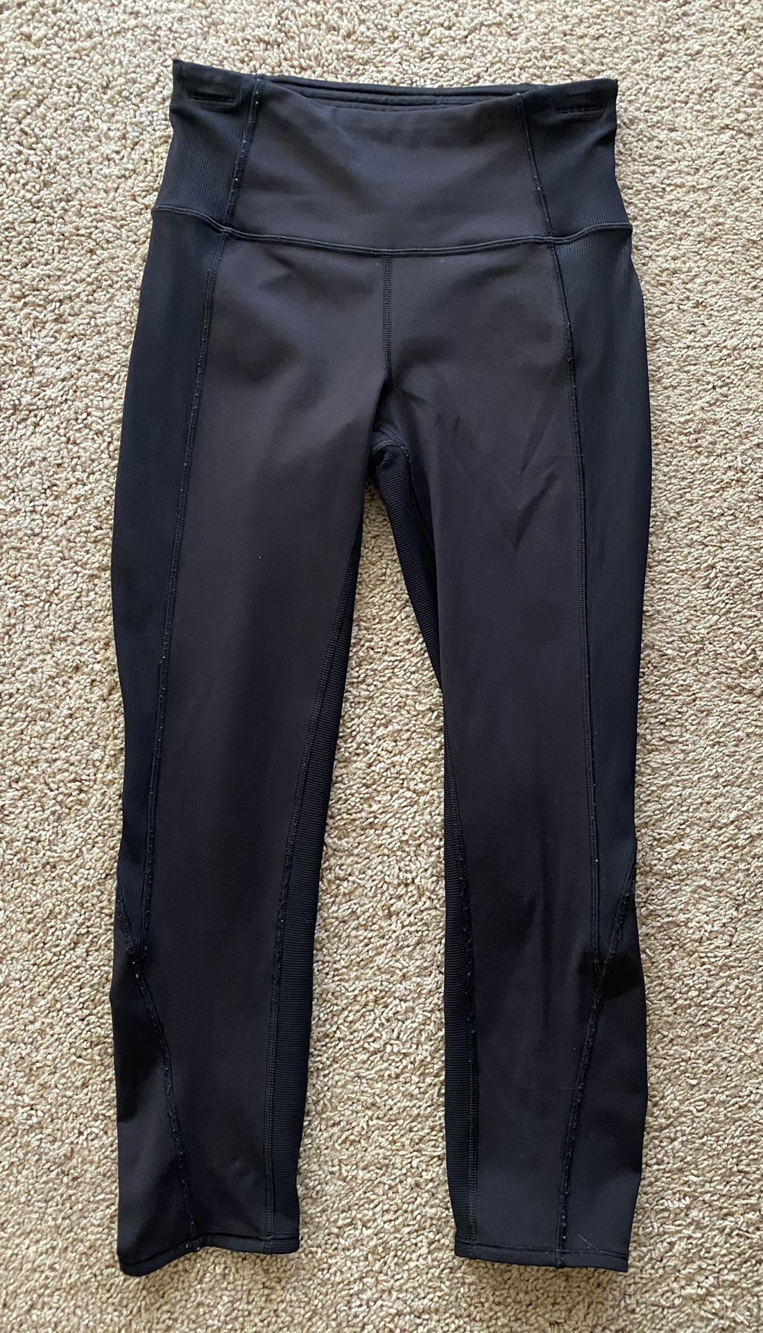 Black Lululemon Leggings Zip Pocket Size 8 for Sale in Fountain