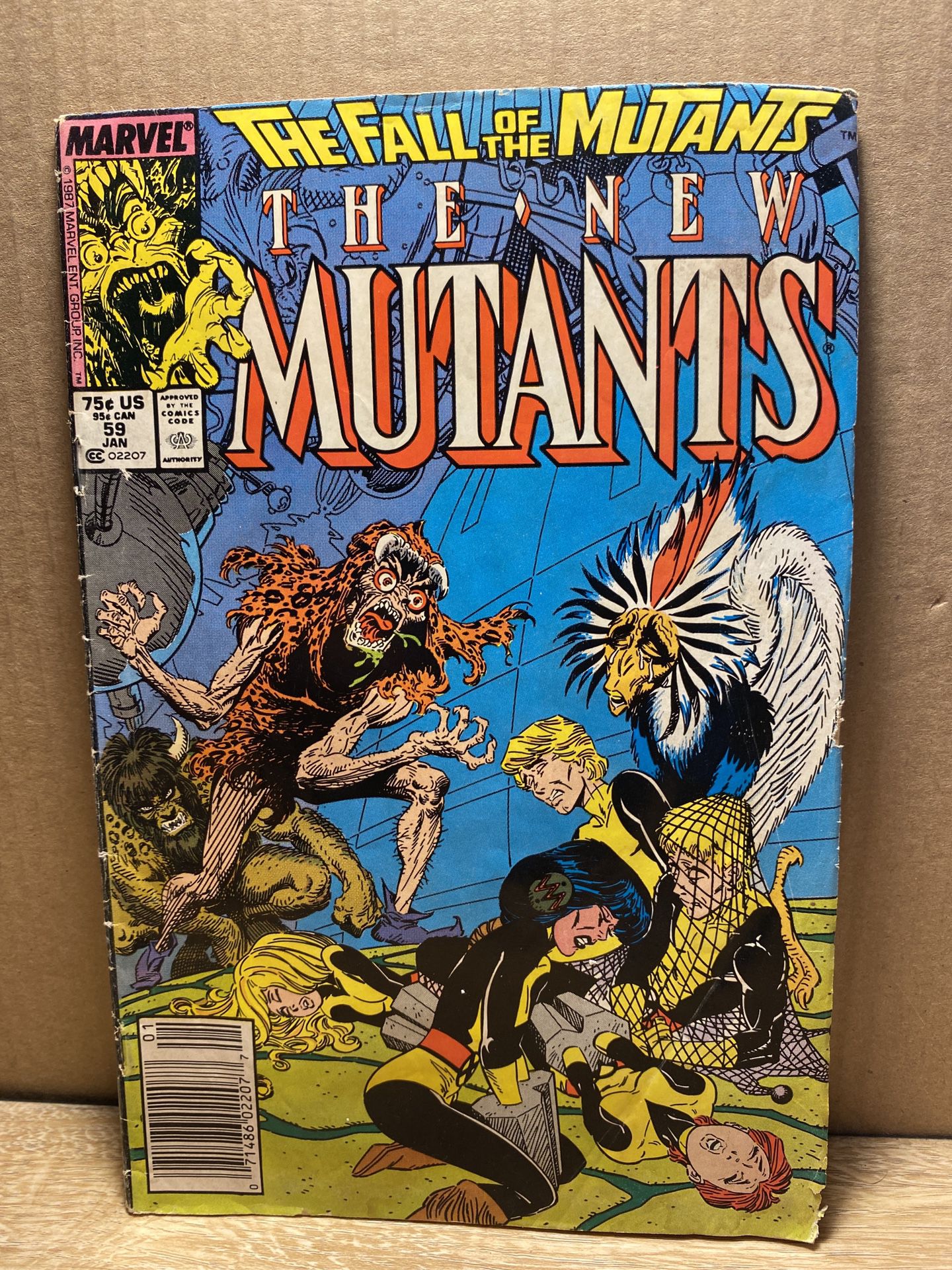 The New Mutants #59 (Jan 1988 Marvel) Fall of the Mutants Near Mint