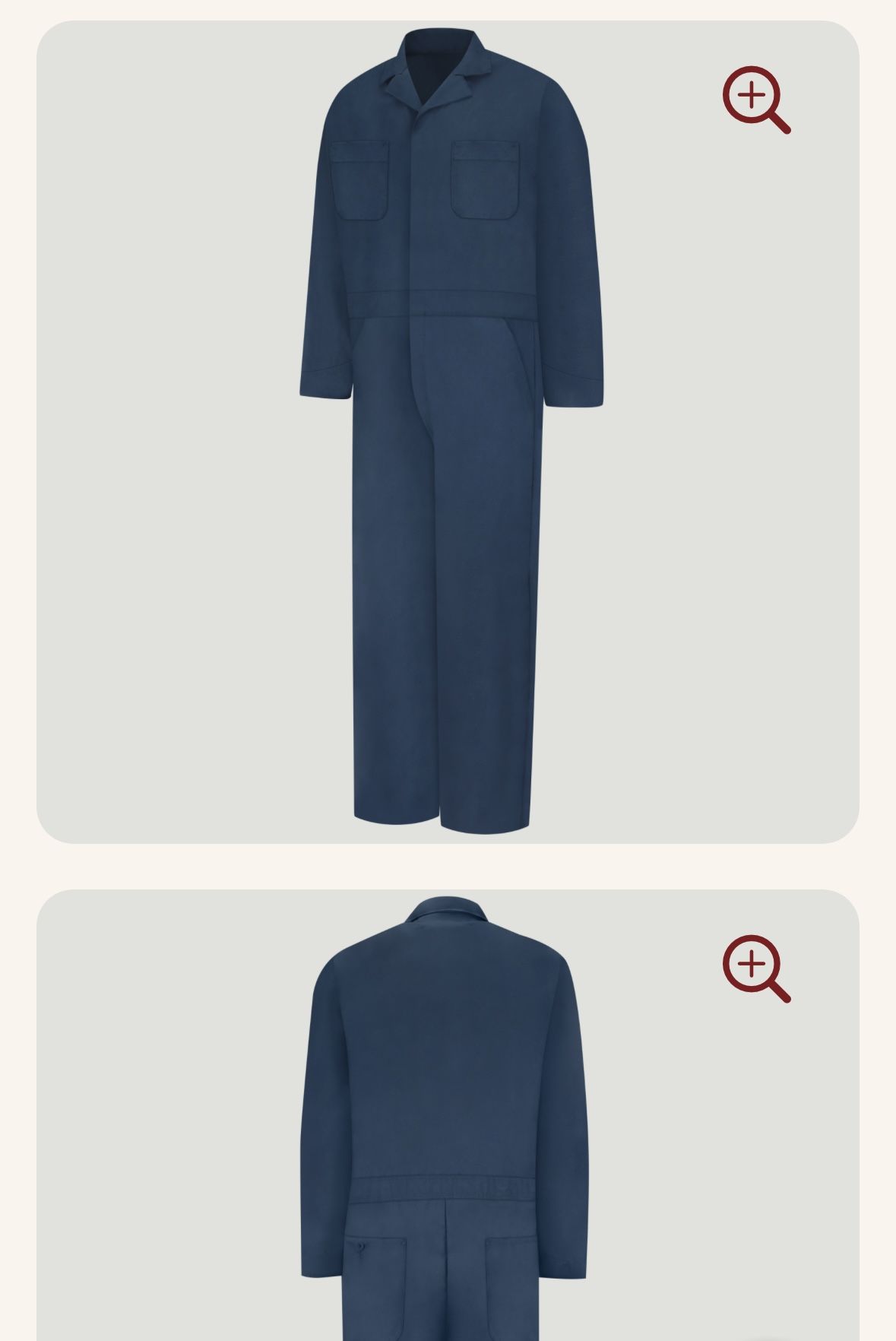 red kap suit size 44 mens Like Large Not Used No Tag