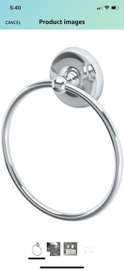 Gatco 5073 Designer II Towel Ring, Chrome