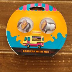 ICE-CREAM EARBUDS **BRAND NEW**