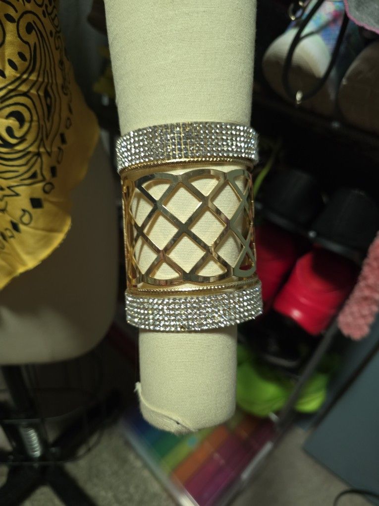 3 1/2 Rhinestone Cuff Bracelet