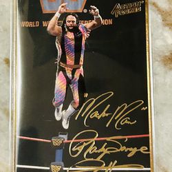 WWE 1994 Action Packed WWF Macho Man Randy Savage #13 Gold Facsimile Auto Card