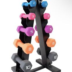 Weights with stand
