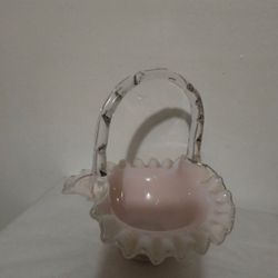 FENTON GLASS BASKET 8"×6" 
