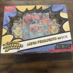 Pokemon Ascended Heroes Mega Feraligatr Ex Box