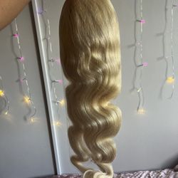 30 Inch Blonde Human Hair Wig
