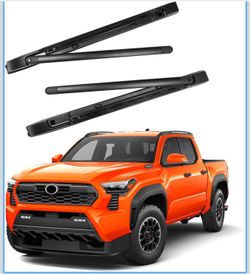No-Drill Foldable Roof Rack Cross Bars for 2005-2023 Toyota Tacoma Double Cab, Heavy Duty Aluminum Crossbars for 4th Tacoma Truck Pickup Cargo Carrier