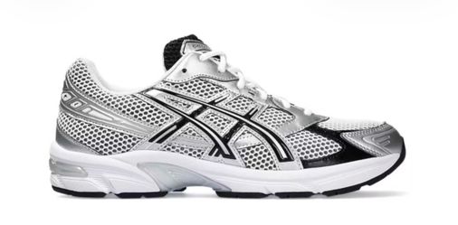 Size 12.5 ASICS Gel-1130 White Black Silver