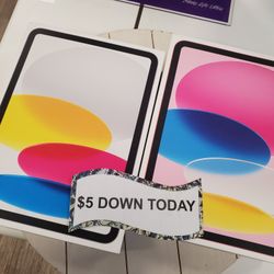 Apple iPad 10th Gen - Pay $ 5 DOWN AVAILABLE - NO CREDIT NEEDED