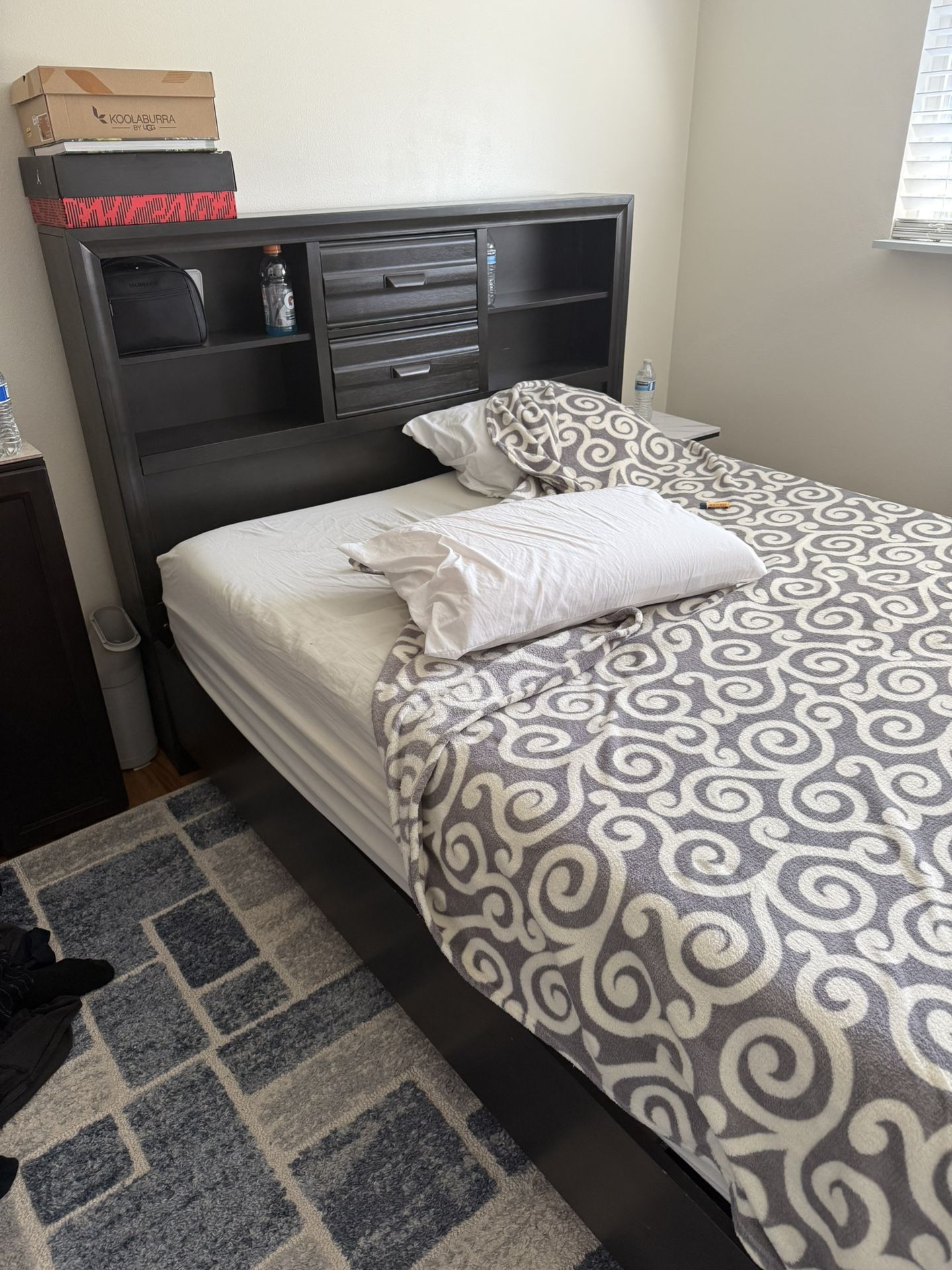 Queen Sized Black Bed Frame