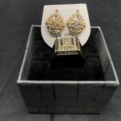 Gold-plated Earrings and Ring set