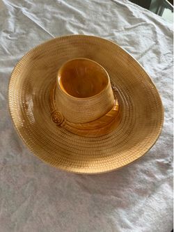 Sombrero ceramic chip & dip server
